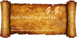 Györkös Gizella névjegykártya