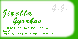 gizella gyorkos business card
