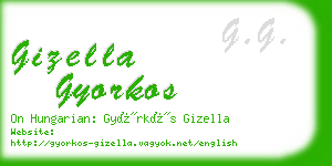 gizella gyorkos business card